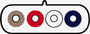 ELCART DISTRIBUTION - ERT403520000 PIATT.X SP.MODU.TELEF. 4P.AVORIO