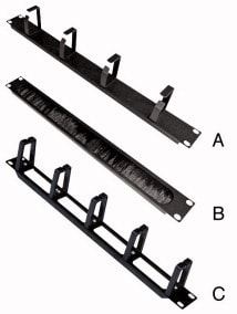 ELCART DISTRIBUTION - ERT404844000 PANNELLO PASSACAVI 1U NERO