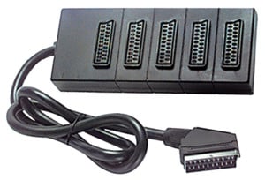 ELCART DISTRIBUTION - ERT450743600 PRESA MULTIPLA SCART X 5 (1 MT)