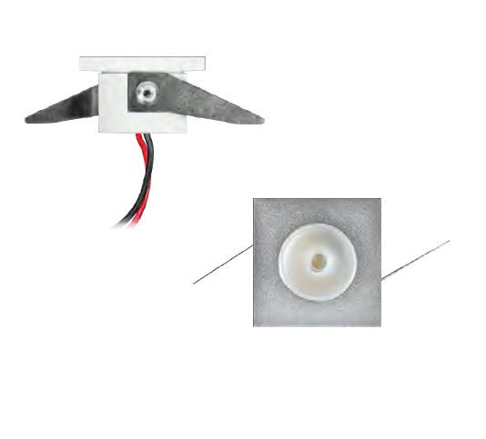 EUROPE EXPOBRO SRL - ERXDL2LQSC PETIT QUADRO 2W 230V ALLUMINIO SATIN.30