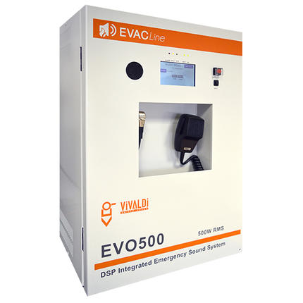 VIVALDI SRL - VILEVO500L Vivaldi EN54_centrale compatta 500W 2 zo