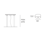 EXENIA SRL - EXE32491 KIT DI SOSPENSIONE. LUCE DIRETTA