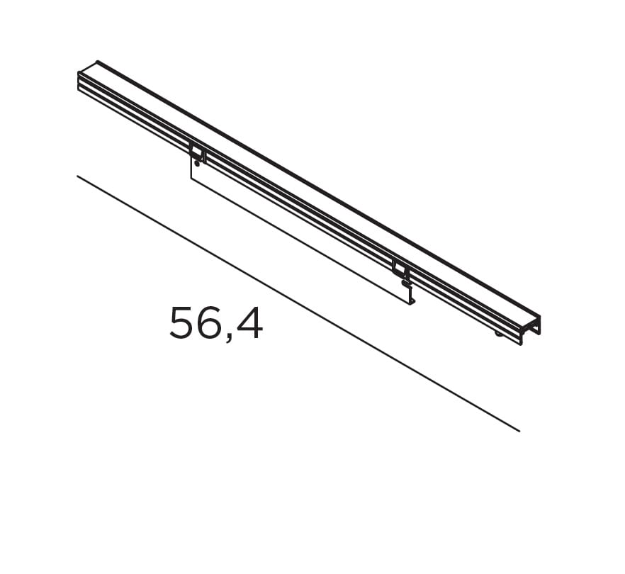 EXENIA SRL EXE708715000 UNIT 13W 1900LM 564MM ALLUMINIO 8530