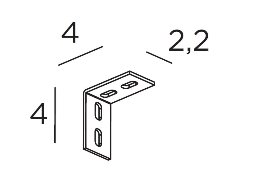 EXENIA S.R.L. - EXE7089019 LED RUNNER TRIMLESS STAFFA DA PARETE