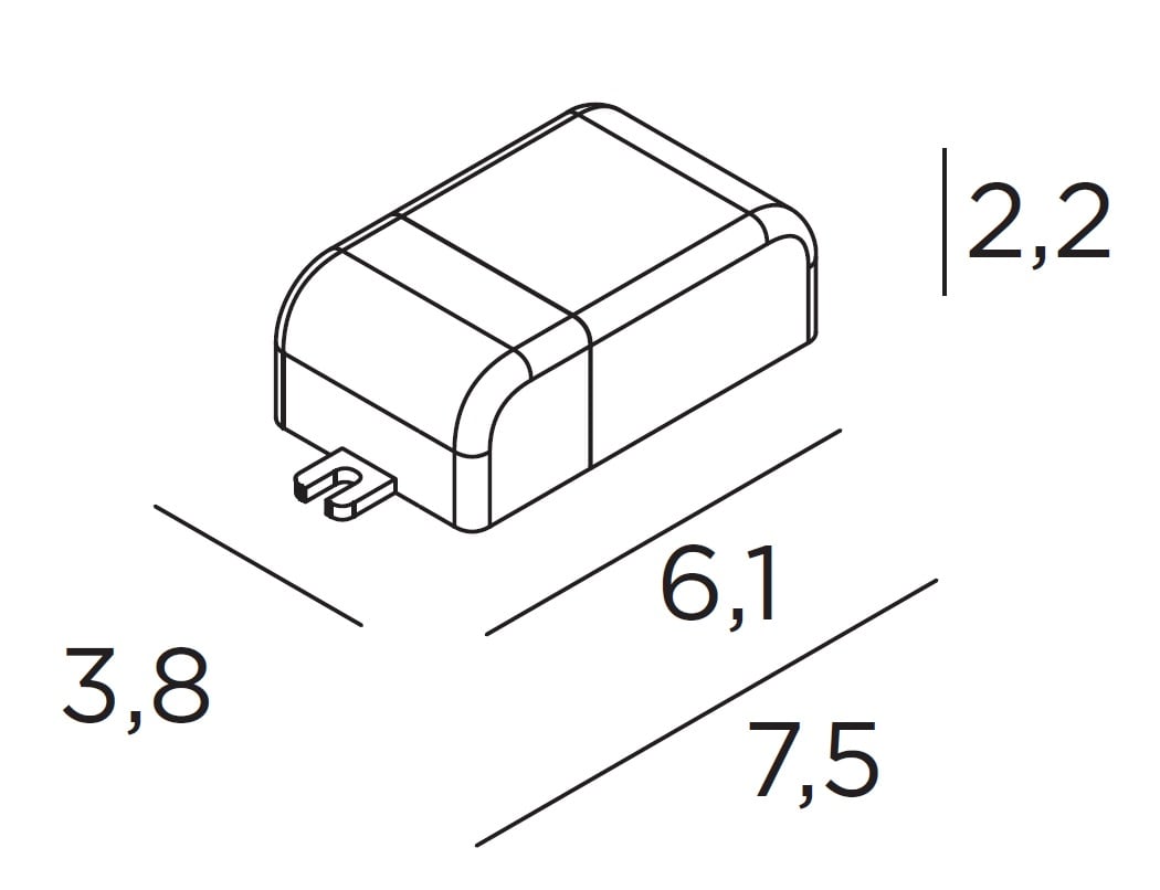EXENIA S.R.L. - EXE9D050010AL ALIM.EL. LED 10W 500MA CORR. CONT. IP20