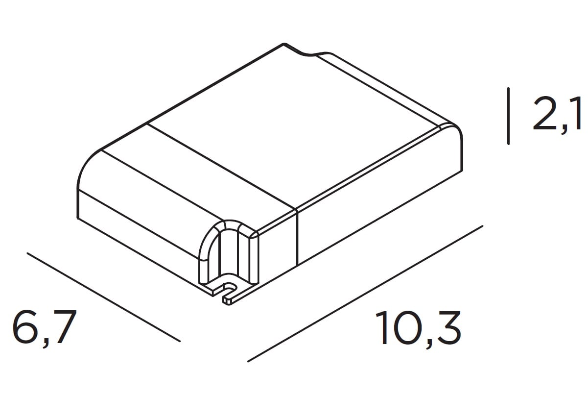 EXENIA S.R.L. - EXE9DM003TC ALIM.EL. LED 15-32W 350-1050MA MULTICOR-