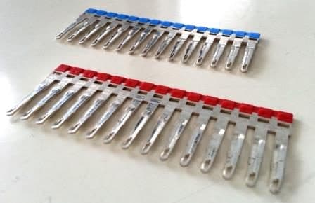 CABUR SRL - CBRPTP0402R PTP/4/02/R PONTE A PETTINE ROSSO 2 POLI