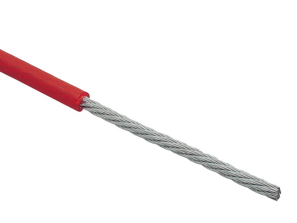LOVATO LOVP33036 FUNE ACCIAIO D5MM L100M+GUAINA PVC ROSSO