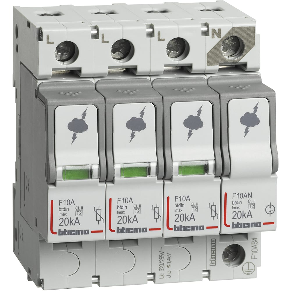 BTICINO BTIF10AS4 BTDIN - SPD T2 20KA 3P+N NR