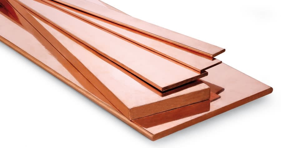 BARRE DI RAME - F10BAR6X50SV BARRA RAME 6X50 SPIGOLI VIVI