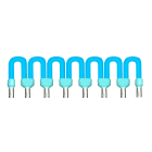 SCHNEIDER ELECTRIC - SNRABFC08R02B Collegamento comune per sottobase di connessione - per CC comune - blu - 2 cm