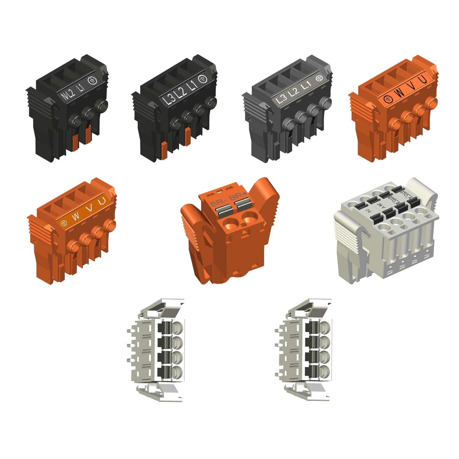 SCHNEIDER ELECTRIC SNRVW3M2203 KIT CONNETTORI LXM 32M