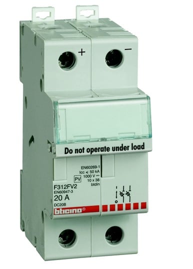 BTICINO BTIF312FV2 BTDIN - PORTAFUSIBILE 2P 1000VDC
