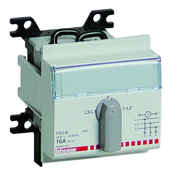 BTICINO S.P.A. - BTIF6V/4 BTDIN - COMMUTATORE VOLTMETRICO 4 POSIZI
