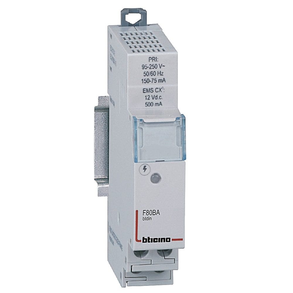 BTICINO BTIF80BA EMS BTDIN ALIMENTATORE230VA.C./12VD.C.50