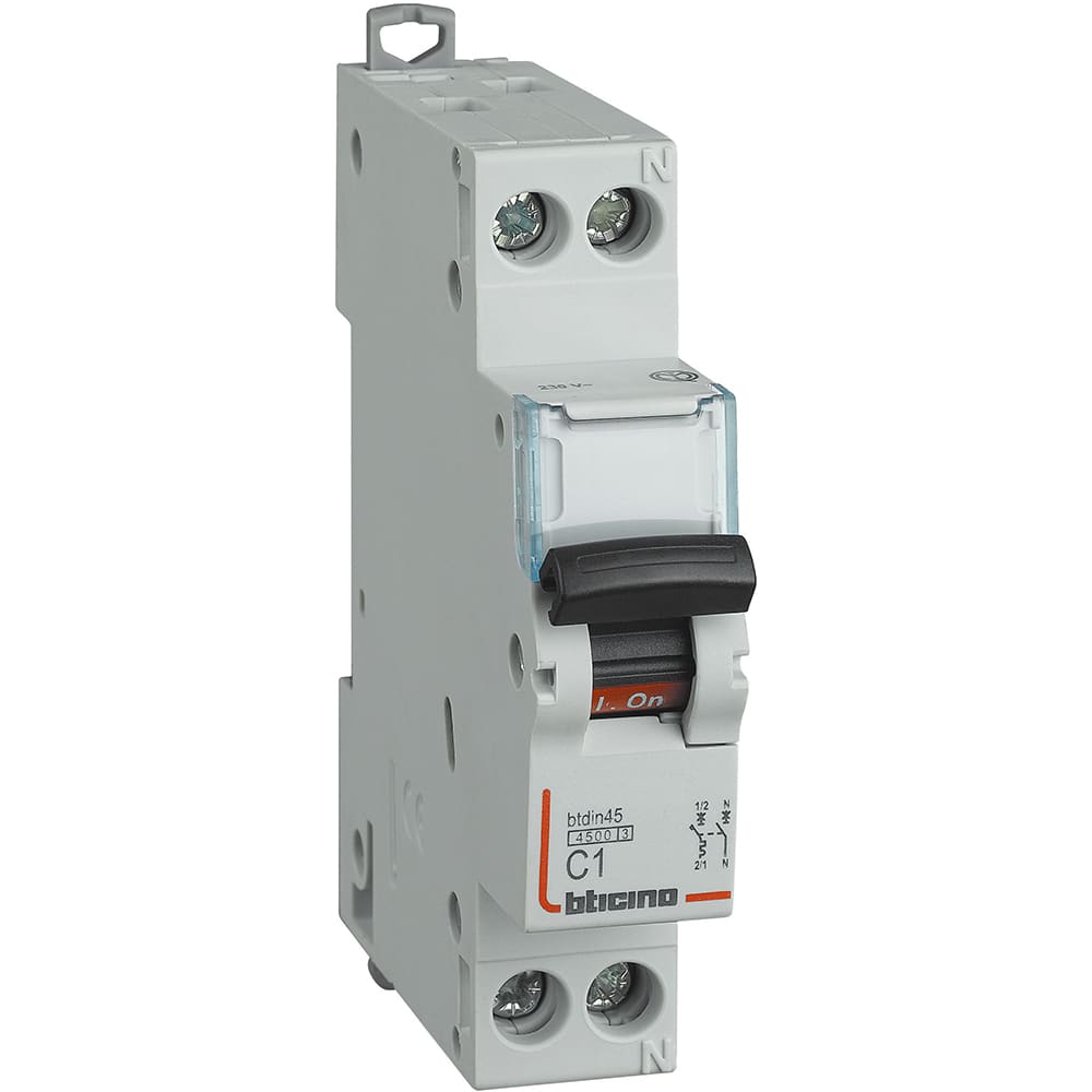 BTICINO BTIFA881C1 BTDIN45 - MAGNETOT 1P+N CURVA C 1A 4,5KA