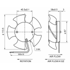 FANDIS SPA - FAD003595.00001 A12W23HWBW00 VENT ?113X38MM - 230 VA.C.