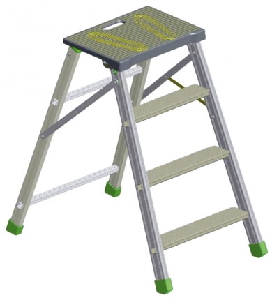 FACAL SRL - FAFF-4 SGABELLO FERMO 2 GRADINI + PEDANA