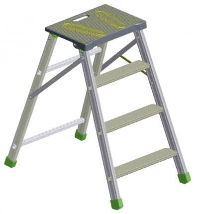 FACAL SRL - FAFF-4 SGABELLO FERMO 2 GRADINI + PEDANA