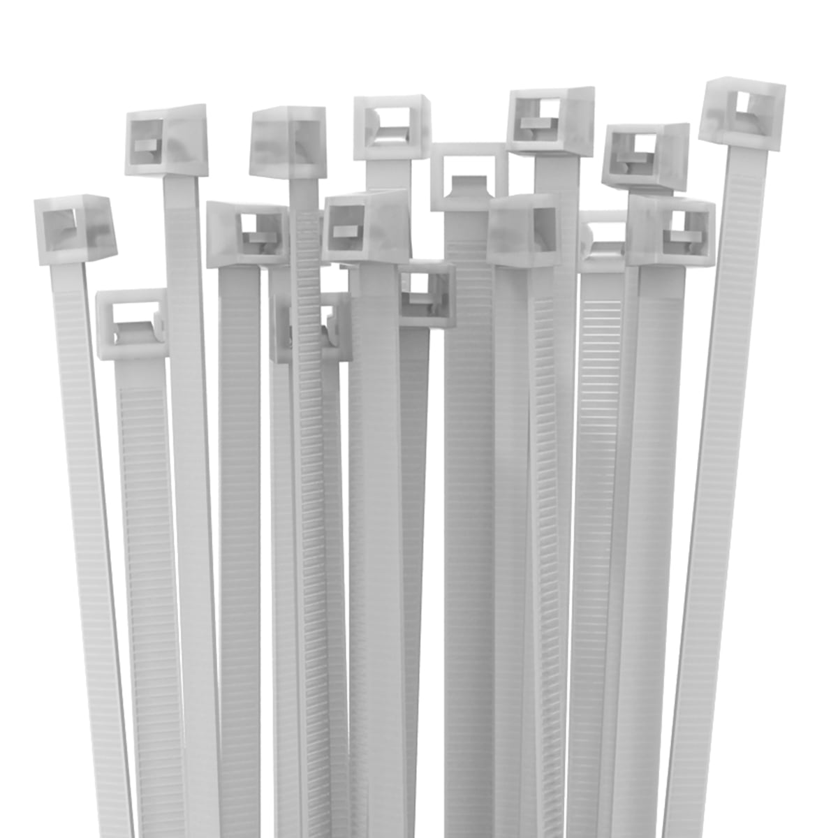 ETELEC S.R.L. - ETLFB07525 FB07525 100 PZ. FASCETTE BIANCHE 75X2.5