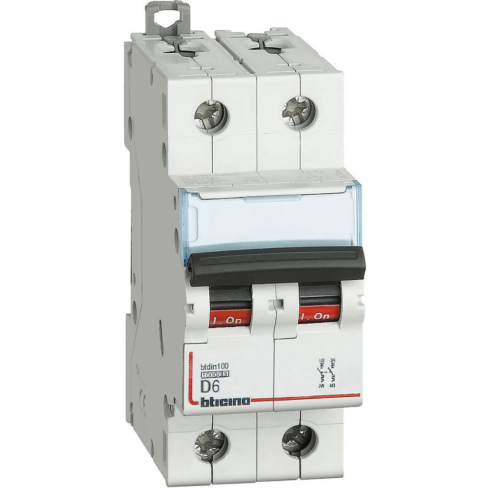 BTICINO BTIFH82D6 BTDIN100 - MAGNETOT 2P CURVA D 6A 10KA