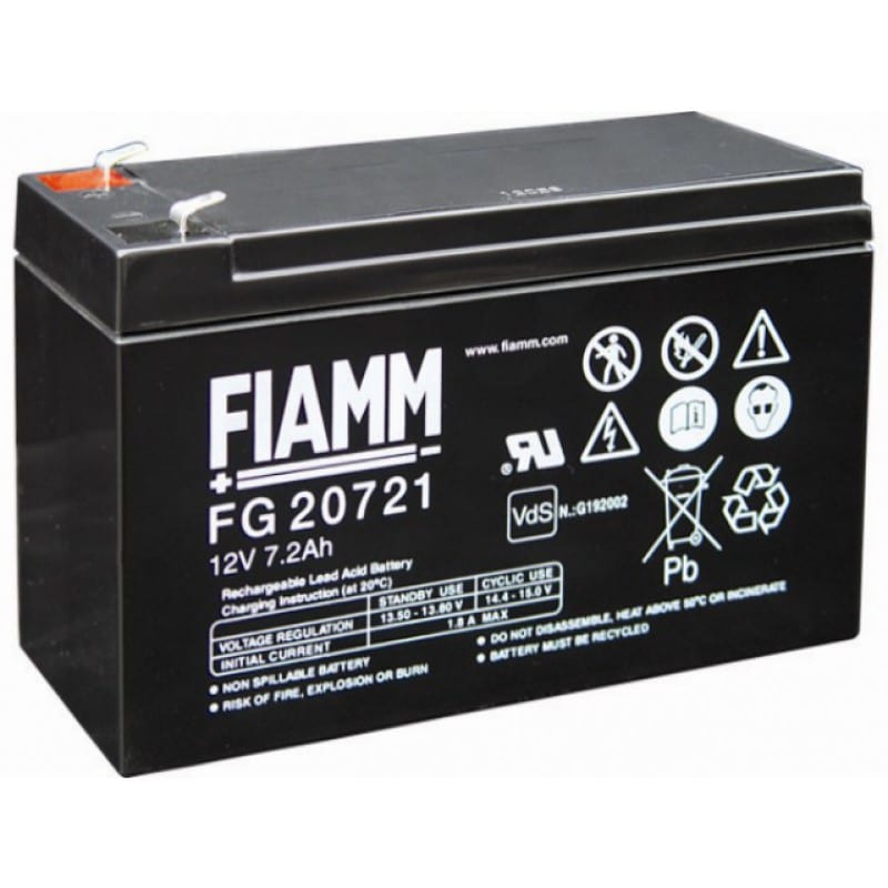F.I.A.M.M. SPA - FI1FG20721 BATTERIE STANDARD 12V 7,2AH