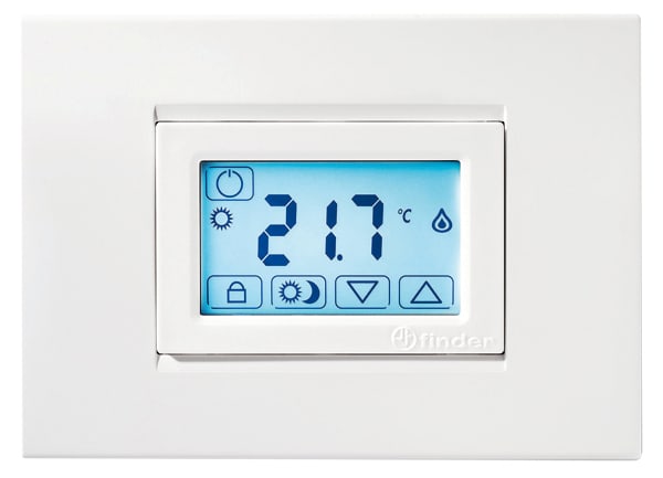 FINDER S.P.A. - FIN1T5190030000 TERMOSTATO DA INCASSO TOUCH BIANCO