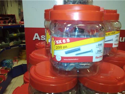 FISCHER ITALIA S.R.L - FIS00518955 CONF. 200PZ TASSELLO SX6S + GADGET