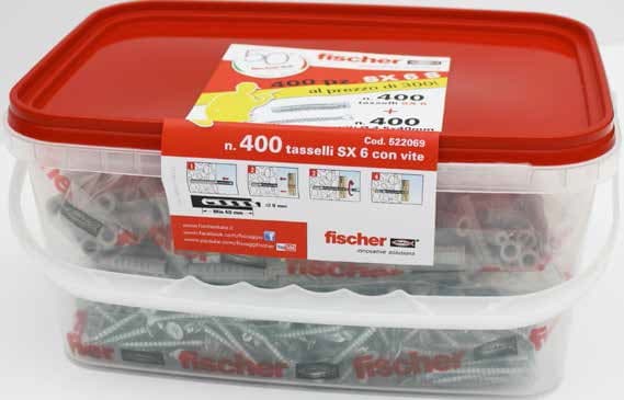 FISCHER ITALIA S.R.L - FIS00522069 VASCHETTA CON 400 TASSELLI SX6S