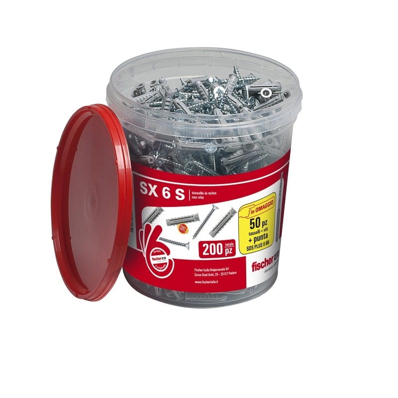 FISCHER ITALIA S.R.L - FIS00522824 BARATTOLO 150 SX6S C/VITE + 50 SX6S OMAG