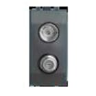 FAIT SRL - FIT5122807 VI/FI-PRESA FF+IECF COMP.VIMAR IDEA NERA