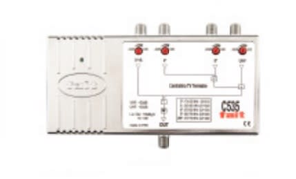 FAIT SRL - FITC535/VUU AMPLIFICAT. 3 ING. VHF-UHF-UHF 35DB/116D