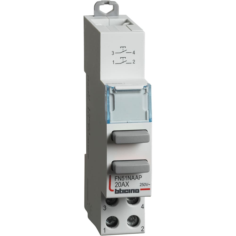 BTICINO BTIFN51NAAP BTDIN - DUE PULSANTE 1NA+1NA 20AX 250V
