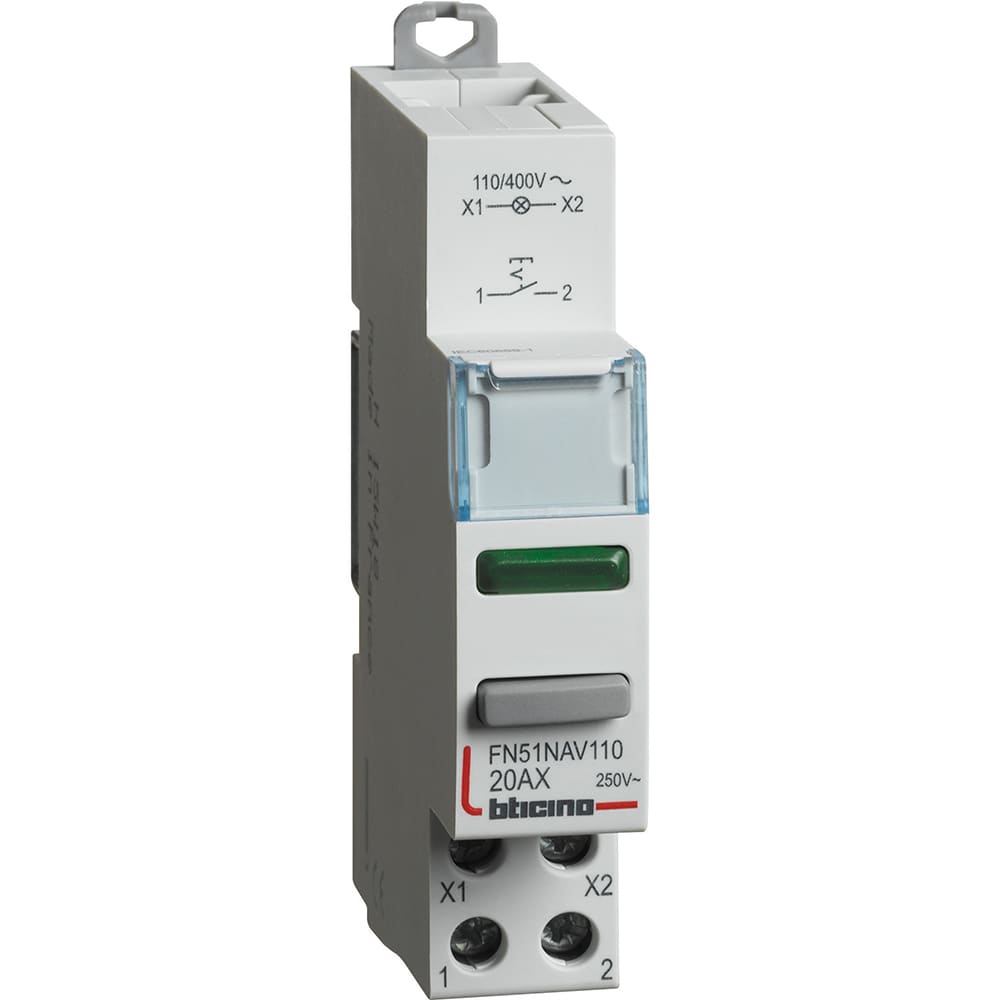 BTICINO BTIFN51NAV110 BTDIN - INTER. 1NA+LED VERDE 110/400V