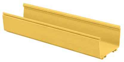 PANDUIT - PANFR4X4BL2 FIBERRUNNER,CHANNEL,4X4,BL,2M