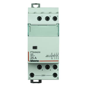 BTICINO S.P.A. - BTIFT2A3N230 BTDIN - CONTACTOR 3NO 25A COIL 230VAC AC