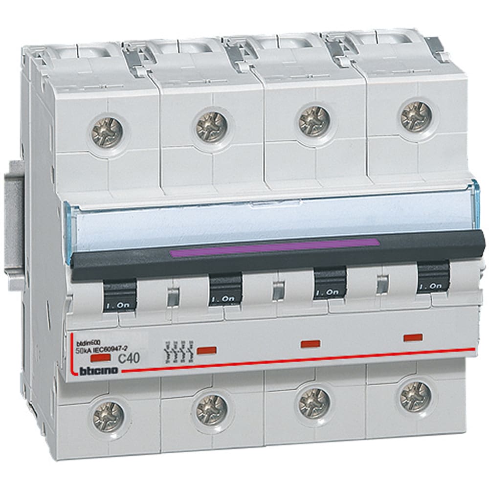 BTICINO BTIFX84C40 BTDIN500 - MAGNETOT 4P CURVA C 40A 50KA