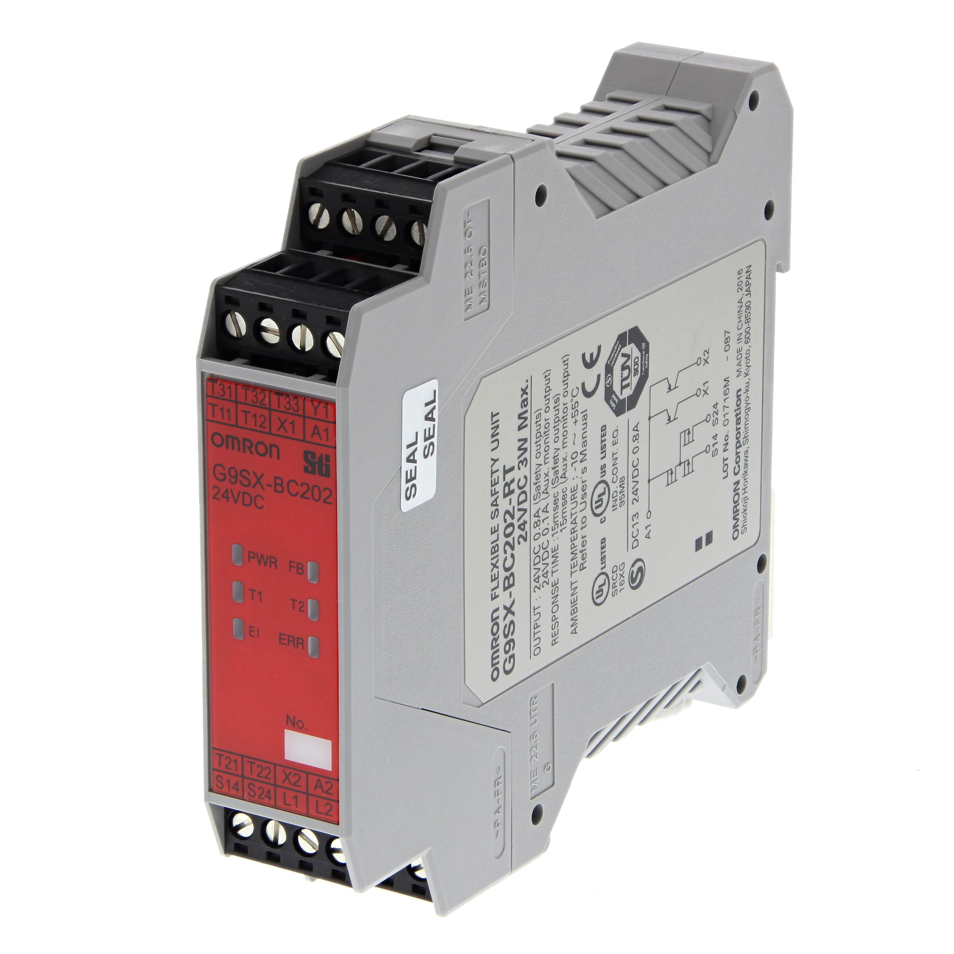 OMRON - OMRG9SXBC202RTDC24 SICUREZZA- BASE, 2 USCITE ISTANTANEE, MO