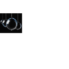 GIOCOPLAST NATALE SP - GCP07410637 SET 4 SFERE SNOWFALL ORO, DIAM.80MM, 2