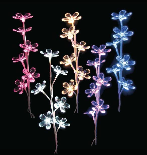 GIOCOPLAST NATALE SP GCP13811080 FIORE A LED CM.50, 5 COL.ASS., IN