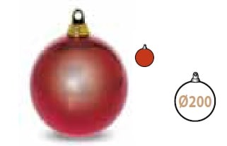 GIOCOPLAST NATALE SP GCP41500490 SFERA DIAM.200 ROSSO