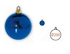GIOCOPLAST NATALE SP - GCP41500495 1-200=BLU SFERA D200 IN BUSTA CON