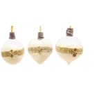 GIOCOPLAST NATALE SP - GCP48111225 SFERA VETRO DIAM.80 BIANCA DECORO IUTA,