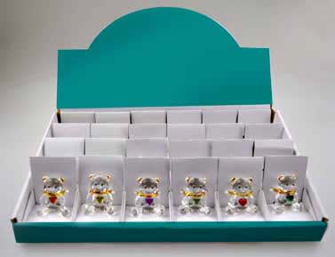 GIOCOPLAST NATALE SP - GCP48111686 ANGIOLETTI E ORSETTI VETRO CM 4,5,