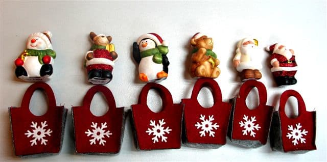 GIOCOPLAST NATALE SP - GCP63010899 SOGGETTI IN POLIRESINA IN BORSINA REGALO