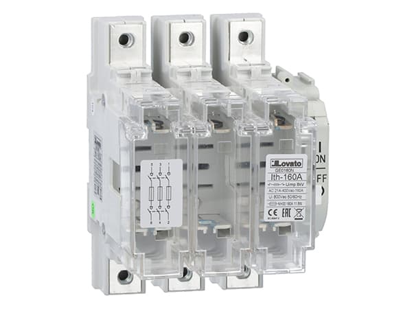 LOVATO LOVGE0160N SEZIONATORE 3P CON PORTAF.NH AC21A 160A