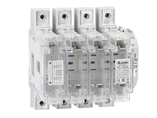 LOVATO LOVGE0160NT4 SEZIONATORE 4P CON PORTAF.NH AC21A 160A