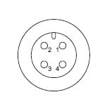 GEFRAN SPA - GEFCON293 CONN. M12X1 FEM. VOL. 4P NON SCH. *