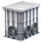 GEWISS - GEWDX59502 POZZETTO RETTANGOLARE 360X260X320 - FONDO PIATTO SFONDABILE E 4 VITI INOX