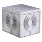 GEWISS - GEWDX59902 POZZETTO QUADRATO 550X550X520 - FONDO PIATTO SFONDABILE PER RIALZO